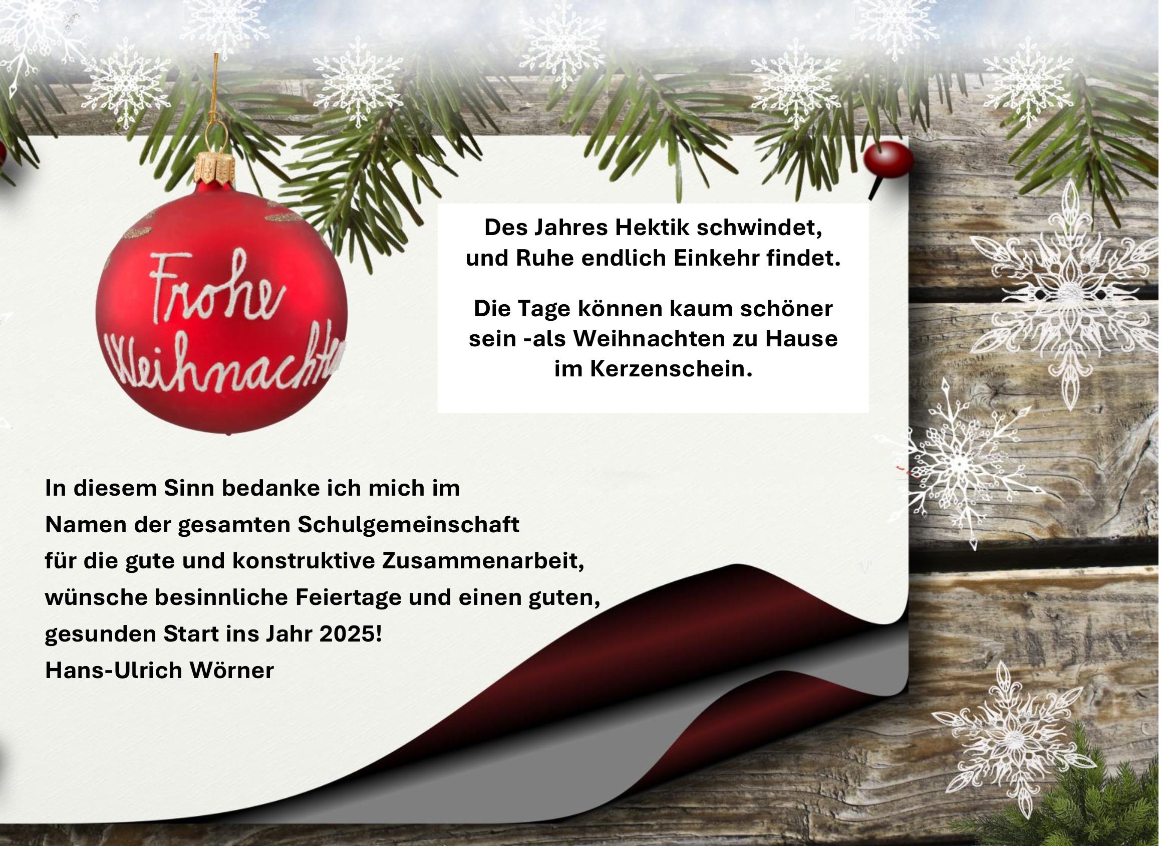 Weihnachtsbrief